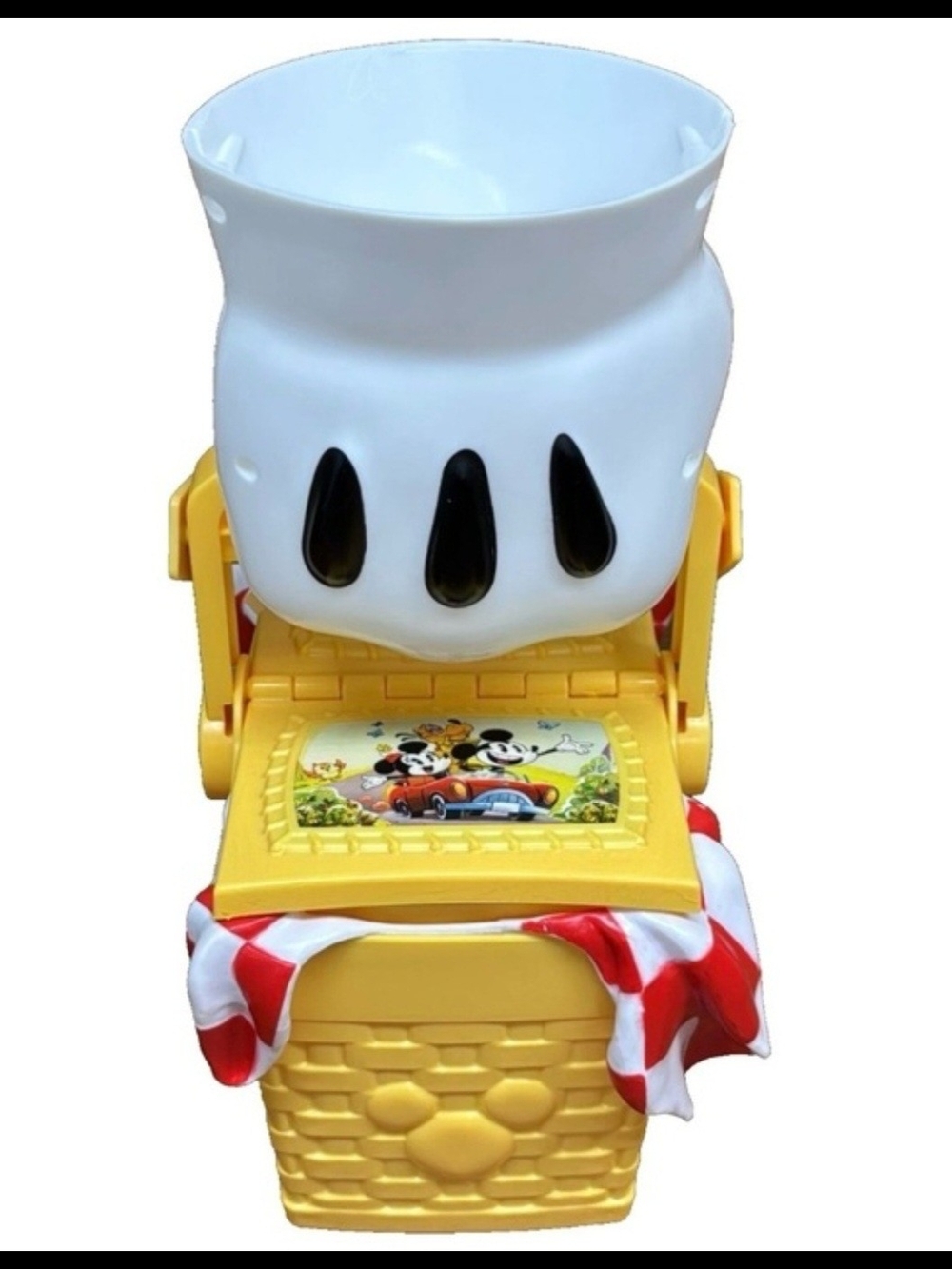 Disney Parks Mickey Mouse Runaway Railway Perfect Picnic Basket Popcorn Bucket